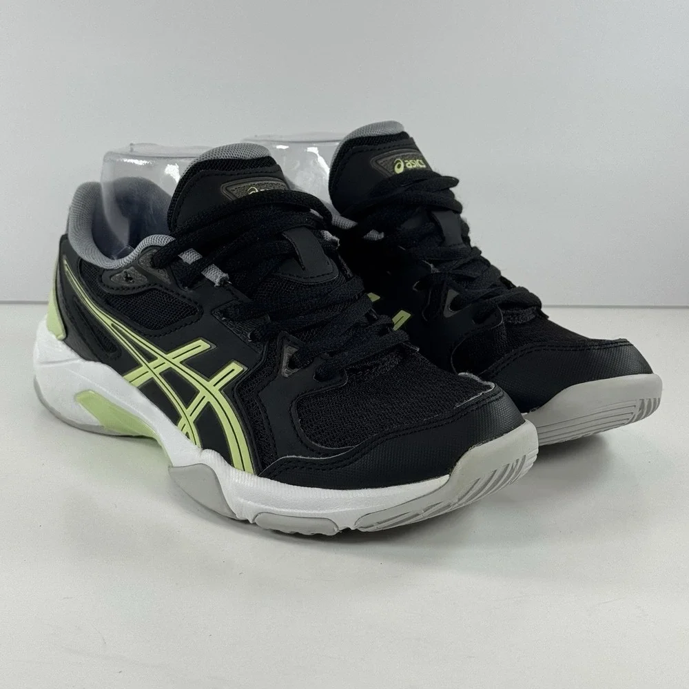 Asics Gel Rocket 10‎ Volleyball Black Illuminate Yellow Shoes Women's Size 6
